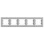 Asfora-horizontal 5-gang frame-alu thumbnail 1
