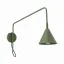 Wall lamp NOX 1 olive green with a switch thumbnail 1
