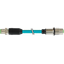 M12 male 0° / M12 fem. recept. D-cod. rear TPE SF/UTP CAT5e bu 5m thumbnail 1