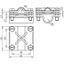 Cross unit Cu f. Rd 16/8-10mm -  Rd 16/ Fl 30mm  with intermediate pla thumbnail 2
