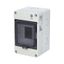 FLATBOX 5904 cabinet, 4TE, 170x105x112mm, transparent plastic door, IP65 thumbnail 1