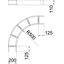 90° bend for cable ladder, horizontal 110x200 Steel Hot-dip galvanised thumbnail 2