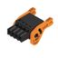 PCB plug-in connector, female plug, 3.50 mm, Number of poles: 4, 180°, PUSH IN with actuator, Clamping range, max. : 1.5 mm², Box thumbnail 3
