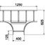 SLT 1140 R3 FT T piece for cable ladder 110x400 thumbnail 2