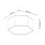 CEILING LAMP SUNDE 13 WHITE E27 2X60W IP20 thumbnail 5