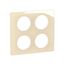 PLATE 2X2 GANG ENAMELLED IVORY thumbnail 2