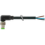 M8 male 90° A-cod. with cable PUR 4x0.25 bk UL/CSA+drag ch. 15m thumbnail 1