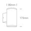 ANTHRACITE WALL GU10 2x10W IP54 thumbnail 2