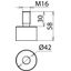 Welding-type connector, threaded bolt M16x30mm, St/galZn - KIT - thumbnail 2