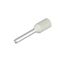 Wire-end ferrule, Standard, 10 mm, 8 mm, white thumbnail 1
