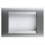 PLAYBUS PLATE - IN PAINTED TECHNOPOLYMER - SCRATCHPROOF VITRIFIED ENAMELLING - 2 GANG - TITANIUM - PLAYBUS thumbnail 3