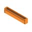 PCB plug-in connector, male header, Flange, THT solder connection, 3.50 mm, Number of poles: 40, 180°, Solder pin length (l): 3.5 mm, tinned, orange, Box thumbnail 4