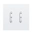 LM-RCW2 b+c - Rocker switch, 2x, light, white thumbnail 1