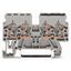 Double potential terminal block 2.5 mm² side and center marking gray thumbnail 1