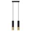 HANGING LAMP LOOPEZ 2 BLACK/GOLD GU10 2X40W IP20 thumbnail 1