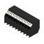 Printed circuit board terminals, 3.50 mm, Number of poles: 9, 135°, black, PUSH IN with actuator, Clamping range, max. : 1.5 mm², Tape thumbnail 2