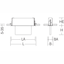 HALYXX, 4,7 W, black, on/off Recessed ceiling luminaires, L 270 B 55 H thumbnail 4