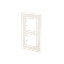 Frame 2-gang / 2+2-modules - Niessen logo - S - Tacteo White thumbnail 2