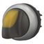 M22-WRLK3-Y Illuminated selector switch actuator, RMQ-Titan, With thumb-grip, maintained, 3 positions, yellow, Bezel: titanium thumbnail 11