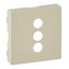 Cover plate Valena Life - triple RCA socket - ivory thumbnail 2