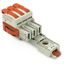 1-conductor female connector lever Push-in CAGE CLAMP® light gray thumbnail 1