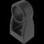 Center support for handrail PA6 black thumbnail 1