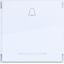 Seesaw 1-v, bell symbol, large text field, clear lens, A.x/C.x, white glass. thumbnail 1