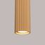 MODERN HANGING LAMP WITH CYLINDRICAL GOLD CARBON LAMP SHADE ON GU10 thumbnail 6