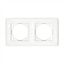 Linnera-Rollina Two Gang Frame White thumbnail 1