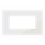 Frame - 1-gang / 4-modules - Niessen logo - Tacteo White thumbnail 1