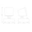 Zeta LED Square Single PIR 12,5W 800lm 3000K IP54 anthracite thumbnail 3