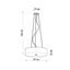 CHANDELIER SCALE 50 WHITE E27 5X60W IP20 thumbnail 6