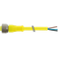 M12 female 0° A-cod. with cable AIDA PUR 5x0.34 ye 50m thumbnail 2