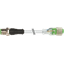 M12 male 0° / M12 female 0° A-cod. LED PUR 4x0.34 gy 30m thumbnail 1