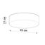 CEILING LAMP ARENA 45 BLACK E27 3X60W IP20 thumbnail 6