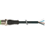 M12 male 0° A-cod. with cable PVC 4x0.34 bk UL/CSA 13m thumbnail 2