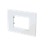 Frame - 1-gang / 3-modules - Niessen logo - Tacteo White thumbnail 2