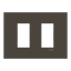 Frame 1+1 modules - ABB logo - Anthracite thumbnail 1