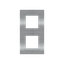 Frame 2-gang / 2+2-modules - Niessen logo - S - Stainless Steel thumbnail 1