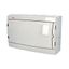 Cabinet ACQUA 3918-TB, 18TE, 274x426x131mm, opaque plastic door, IP65 thumbnail 1