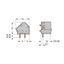 Stackable PCB terminal block 2.5 mm² Pin spacing 10/10.16 mm gray thumbnail 3