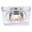 CRYSTAL I downlight, square, chrome/crystal clear, MR16, max. 35W thumbnail 1