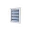 Complete flush-mounting/hollow wall slim distribution board with inspection window, white, 24 SU per row, 2 rows, 100 mm mounting depth thumbnail 2