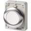 M30C-FD-W Pushbutton, RMQ-Titan, Flat, momentary, White, Blank, Metal bezel thumbnail 2