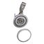 TWISTER GU6.5 downlight, round , silver grey, max. 35W, adjustable thumbnail 1