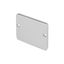 GLENOS end cap for industrial profile flat, silver, 2 pcs. thumbnail 1
