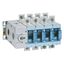 Manual source changeover DSX size 2 320A 4 poles - Rated current = 250A - for mounting on plate thumbnail 1