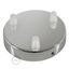 Cylindrical metal 3-hole ceiling rose kit thumbnail 2