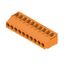 Printed circuit board terminals, 5.00 mm, Number of poles: 10, 180°, Solder pin length (l): 3.2 mm, tinned, orange, Clamping yoke connection, Clamping range, max. : 6 mm², Box thumbnail 4