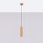 MODERN HANGING LAMP WITH CYLINDRICAL GOLD CARBON LAMP SHADE ON GU10 thumbnail 3